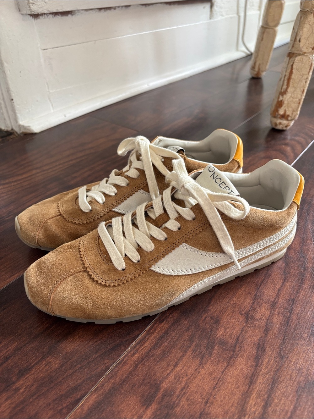 Oncept Suede Essex sneaker in Ginger